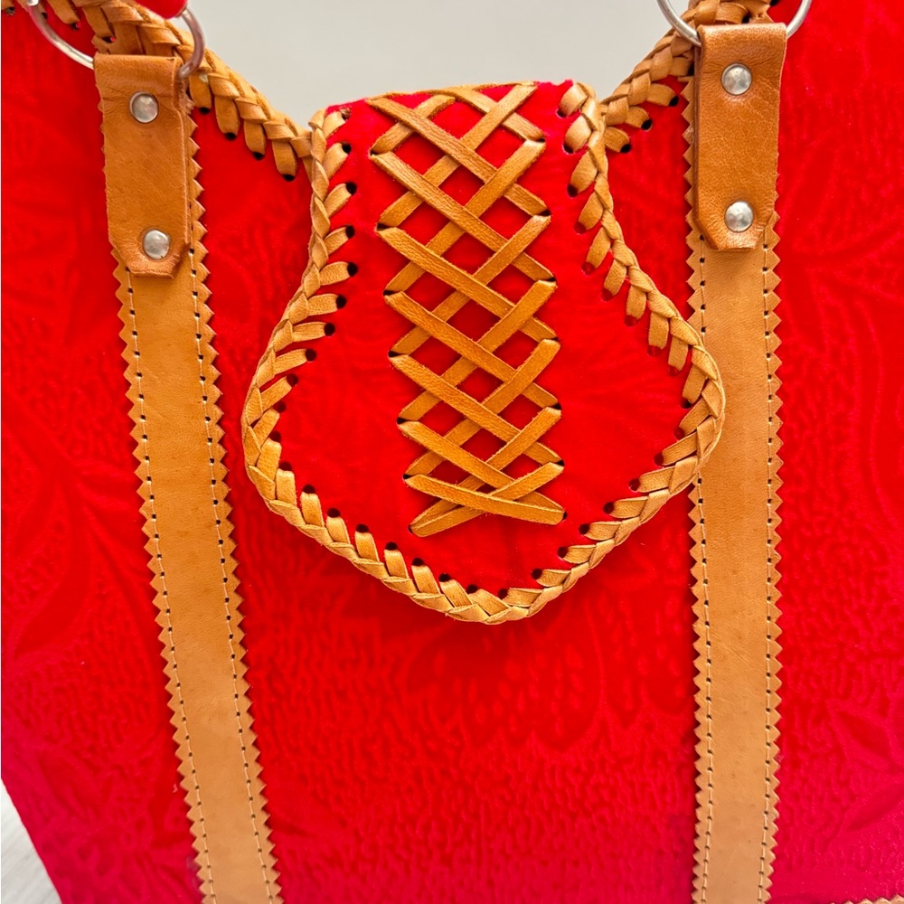 Brand new Red and Tan Women's Tote Bag